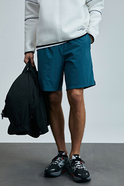 Lufian Second Erkek Şort Eşofman Mavi