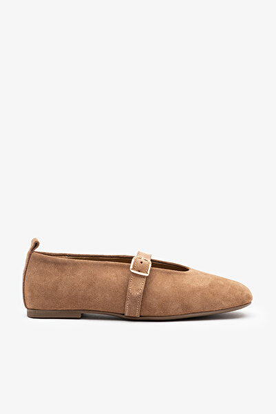 Louis Cardy Vitus Sigaro Suede Leather Women's Ballerinas