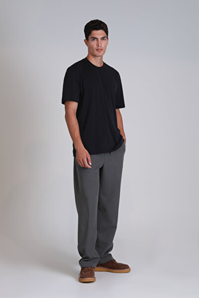 Lufian Ανδρικό Basic Μαύρο T-Shirt - Casa