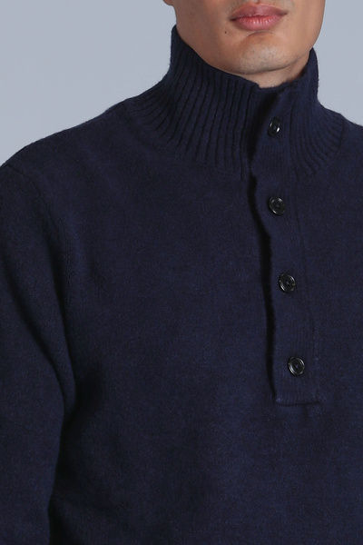 Lufian Bert Erkek Kazak Lacivert