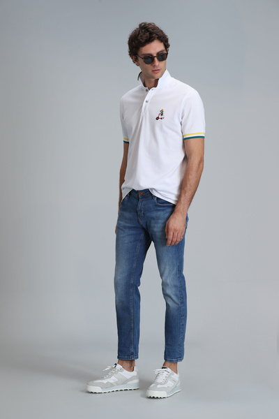 Lufian Davıd Smart Jean Erkek Pantolon Regular Fit Mavi
