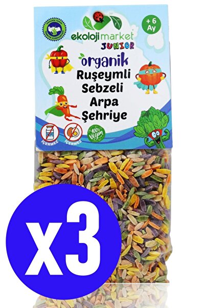 Ekoloji Market Organik Ruşeymli Sebzeli Bebek Makarnası Arpa Şehriye 250 gr (...