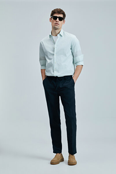 Lufian Charles Erkek Basic Gömlek Regular Fit Yeşil