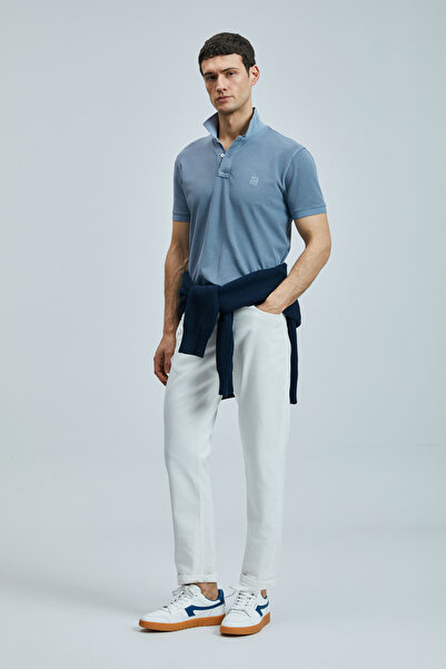 Lufian Vernon Smart Men's Polo T-Shirt Gray