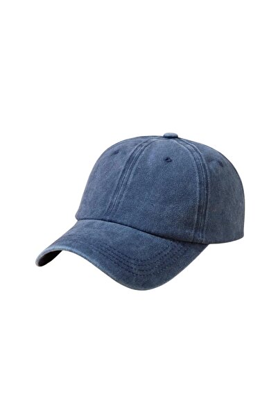 OEM Unisex Denim Cap – Retro Casual Cap with Curved Brim, Blue