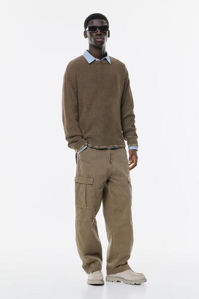 Pull & Bear Bol kargo pantolon