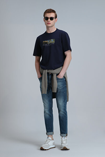 Lufian Joy Smart Jean Erkek Pantolon Slim Fit Mavi