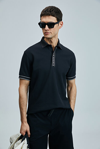 Lufian Lord Smart Men's Polo T-Shirt Black