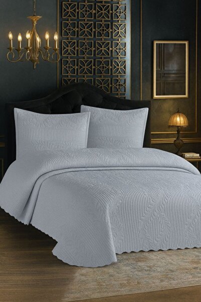 GÖKSE HOME Lüks Çift Kişilik Yatak Örtüsü 3 Parça