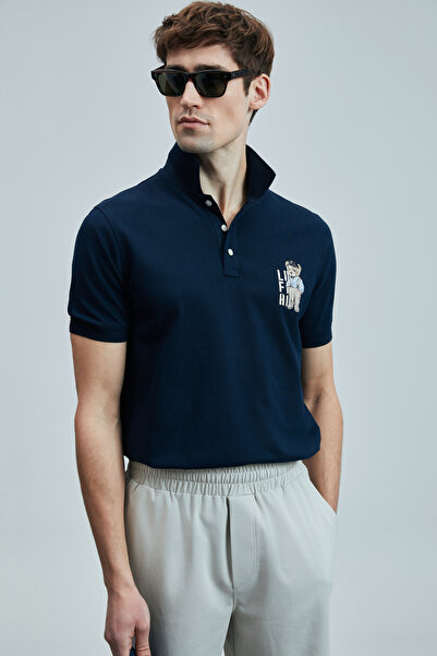 Lufian Best Smart Erkek Polo Tişört Lacivert