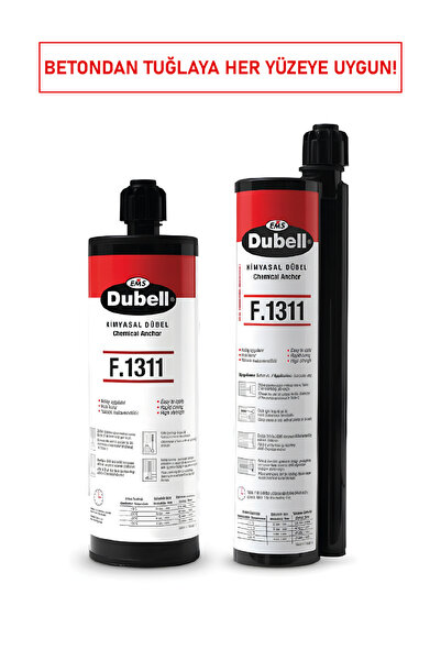 HRY EMS F.1311 Kimyasal Dübel | 345 ml, Reçine Esaslı, Hızlı Kürleşen, Ağır Y...