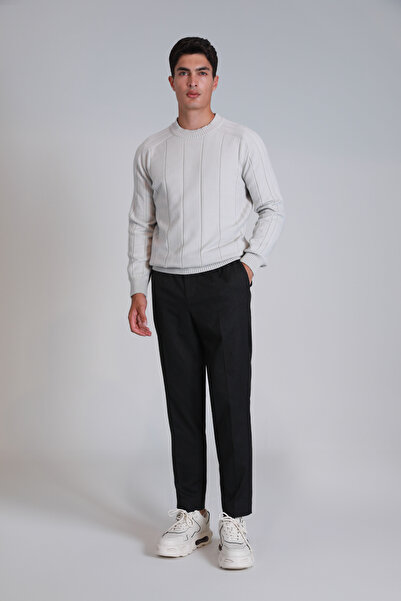 Lufian Glen Spor Erkek Chino Pantolon Slim Fit Siyah