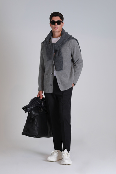 Lufian Lusi Spor Erkek Chino Pantolon Slim Fit Siyah