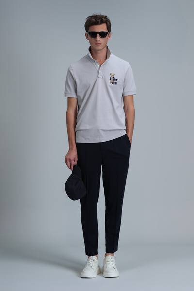 Lufian Ανδρικό μπλουζάκι πόλο Crystal Smart Stone