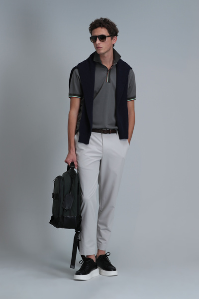 Lufian Πράσινο ανδρικό μπλουζάκι πόλο - Ζεστό Smart