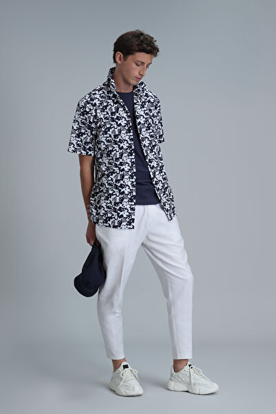 Lufian Flow Erkek Basic Gömlek Regular Fit Lacivert