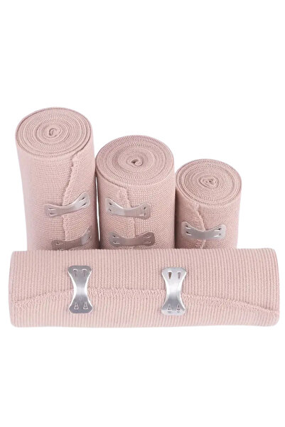 TEKSOMED Elastik Bandaj 15cm 3 Adet Yüksek Kalite Esneklik Ve Dayanıklılık