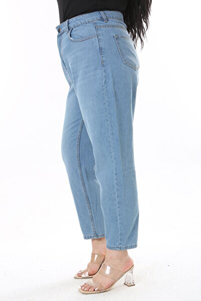 Şans Plavi farmerki veće veličine sa 5 džepova - 65N38131