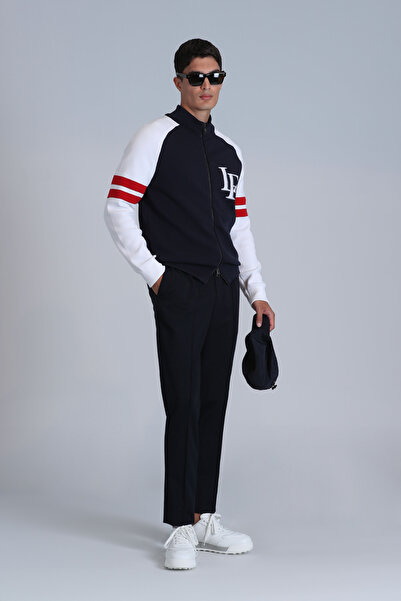 Lufian Ανδρική μπλούζα ζακέτα Navy Blue