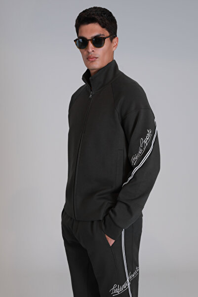 Lufian Μπλούζα Dera Sweatshirt Σκούρο Πράσινο