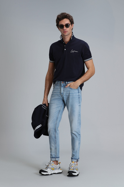 Lufian Dukas Smart Jean - Ανδρικό Μπλε Slim Fit Παντελόνι