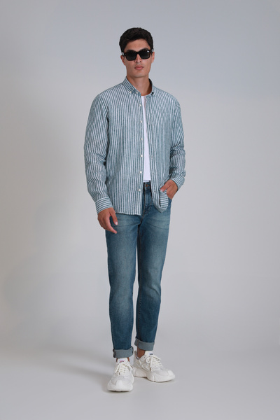 Lufian Louis Smart Jean - Ανδρικό Slim Fit Μπλε παντελόνι