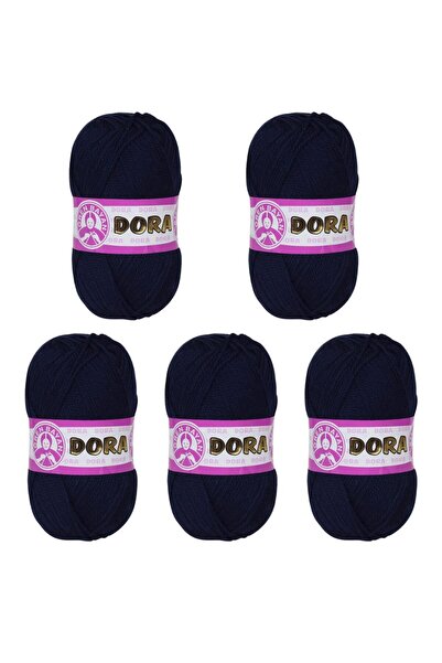 Ören Bayan خيط حياكة أورين دورا - أزرق داكن - عبوة من 5 قطع - (رمز اللون: 019)