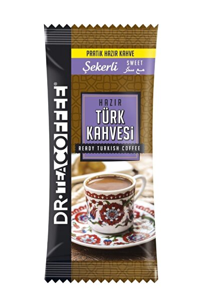 DR. TEA COFFEE Drteacoffee قهوة تركية سريعة التحضير مع السكر 11 جرام علبة 24 قطعة