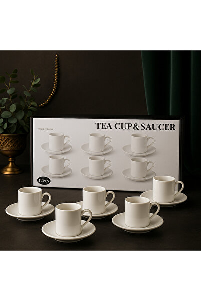 Dania ☕ Luxury 12-piece porcelain coffee cup set - lasting elegance for your table or special café 🌿