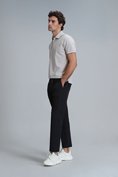 Lufian Warm Smart Erkek Polo Tişört Taş