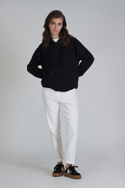 Lufian Brera Kadın Örme Sweatshırt Lacivert