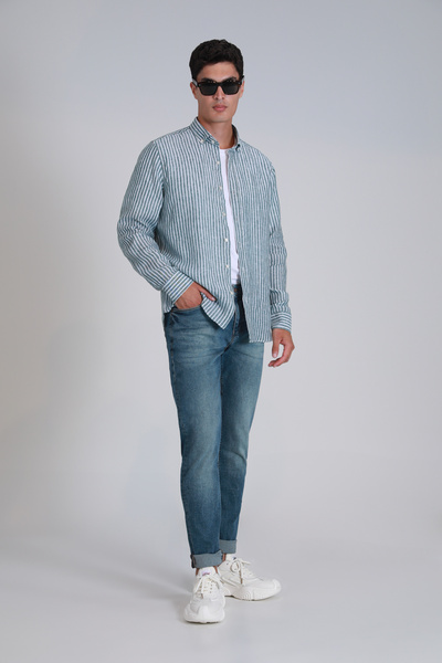 Lufian Louis Smart Jean - Ανδρικό Slim Fit Μπλε παντελόνι