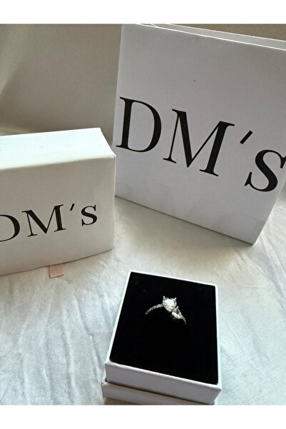DM’s Silver Çift Kalpli Gümüş Yüzük