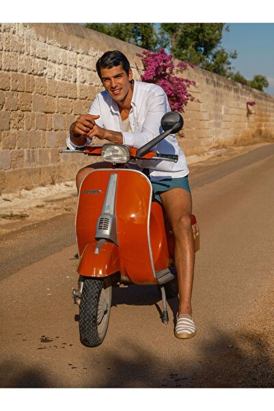 LC Waikiki LCWAIKIKI Classic Regular Fit Long Sleeve Linen Blended Men's Shirt