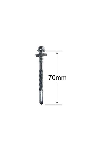 OEM Set 50 șuruburi autoforante pentru panouri sandwich 6,3 mm x 66 mm zincate