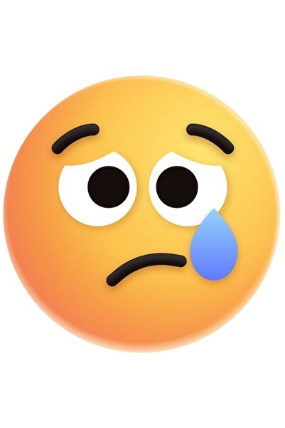 OEM Autocolant cu emoticon Emoji (trist, lacrimă) cu margini albe, vinil PVC ...