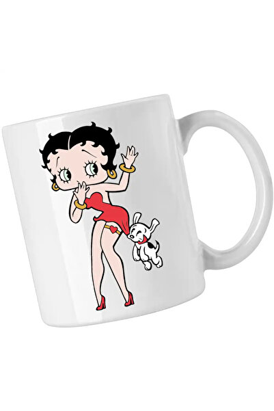 OEM Betty Boop Puppy Poodle Valentines Day mug