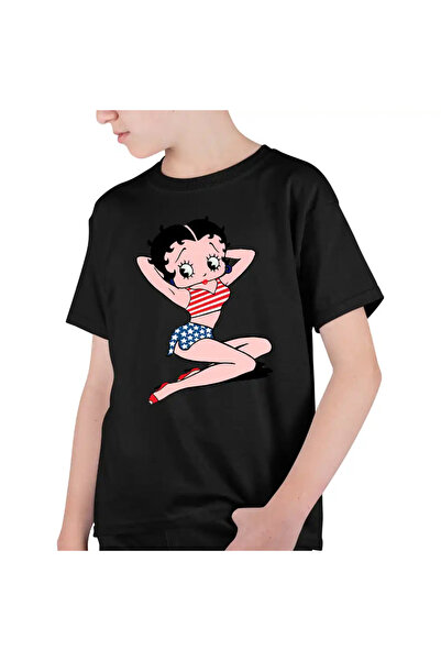 OEM Tricou Copii Baieti Betty Boop America SUA