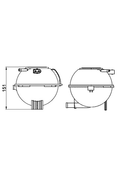 MAHLE Vas de expansiune, set filtre de schimb, Seat TOLEDO IV (KG3)