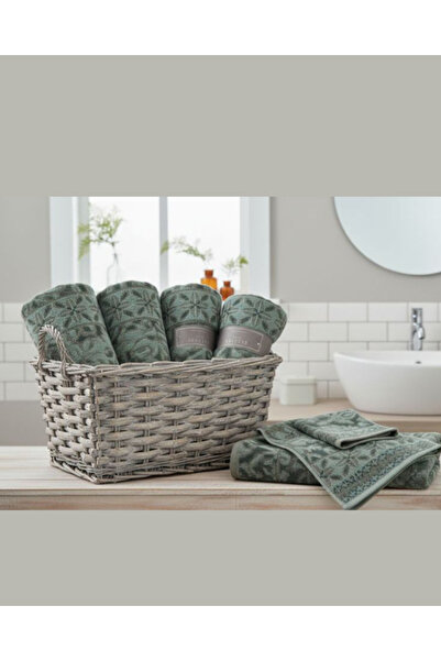 Truva Grup Set of 4 Orient Towels, 100% Cotton, 550 g/sqm, 70x130 cm