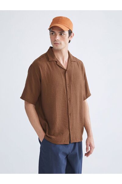 LC Waikiki Cămașă pentru bărbați XSIDE Regular Fit cu guler resort și mâneci ...