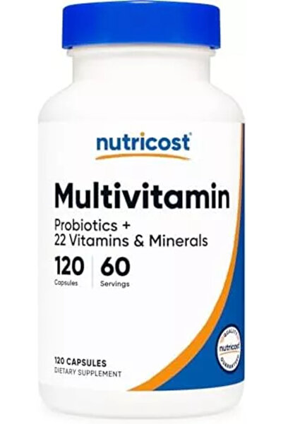 Nutricost كبسولات متعددة الفيتامينات نباتية - مع البروبيوتيك والإنزيمات ومضاد...