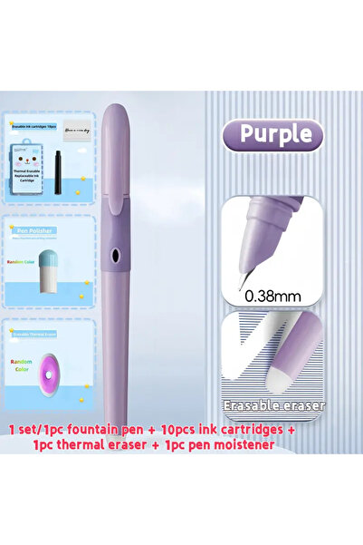 yiren Set Stilou cu radiera 10 rezerve termice si radiera mare