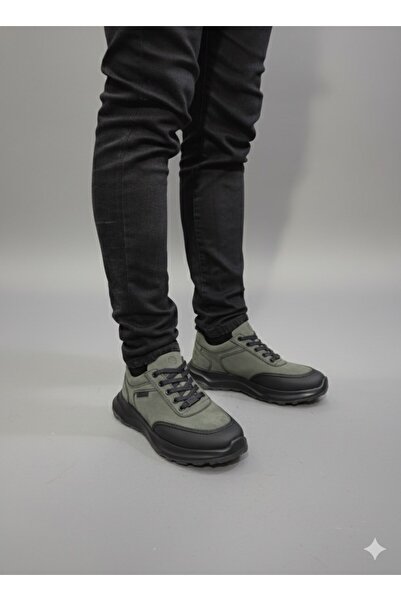 KOMCERO Чоловічі повсякденні черевики з шкіряним верхом і підошвою Outdoor K3130-1915