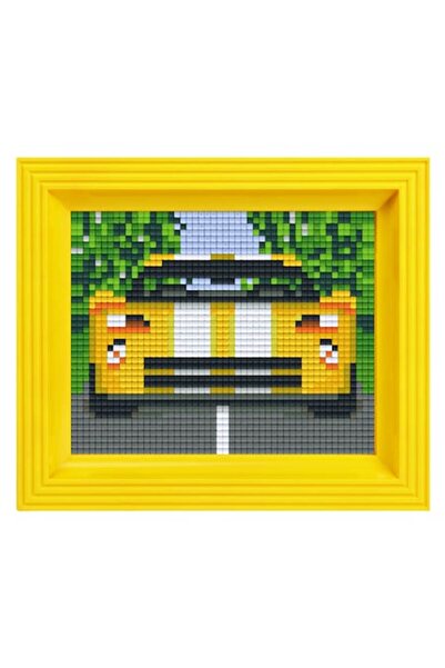 Pixelhobby Set de hobby creativ, Pixel Classic Mosaic cu ramă, Mașină de curse, 2000 de piese