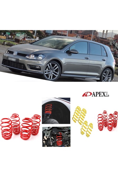 X POWER TUNİNG VW GOLF 7.5 2017-2020 APEXİ 4.5 CM SPOR helezon YAY