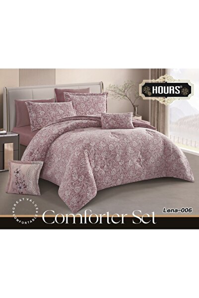 HOURS Nafrouns 4-piece winter bedspread, embossed with a velvet side and a soft fur side