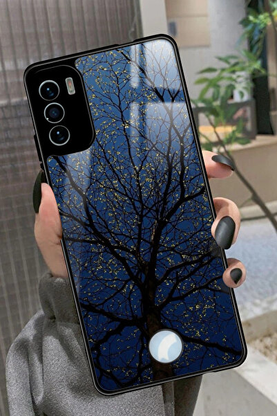 Reeder S19 Max Pro S Uyumlu Van Gogh Mavi Ağaç Tablo Tasarımlı Parlak Premium...