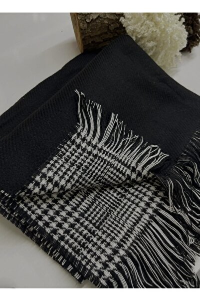 Love Fuchsia Underwear Double Sided Plaid Wool Shoulder Shawl - 70x190cm - Winter Shawl