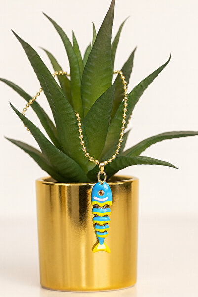 ÇAĞ MODA قلادة من الفولاذ المقاوم للصدأ مع جسم متحرك